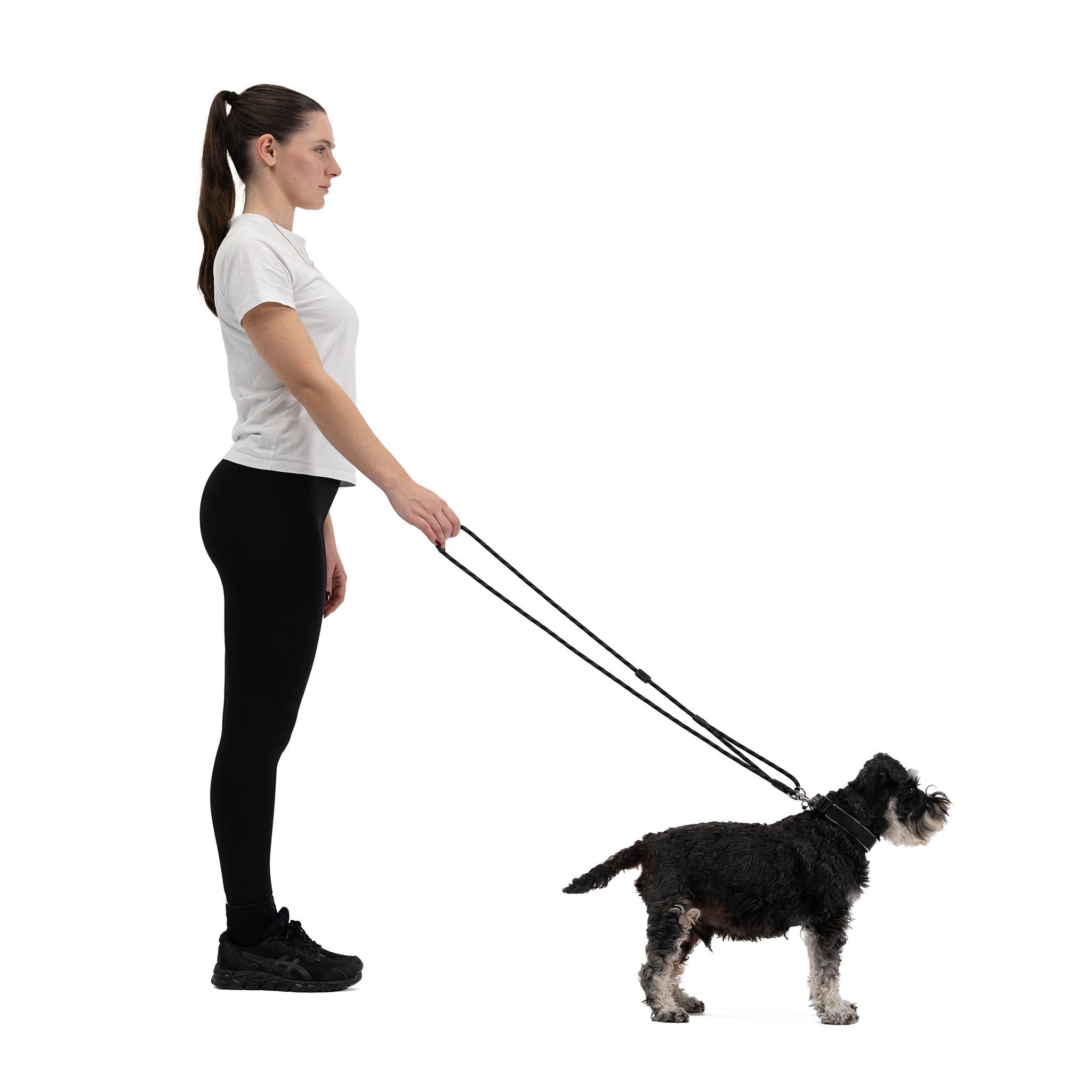 Woman walking dog with Marine Leash LITE