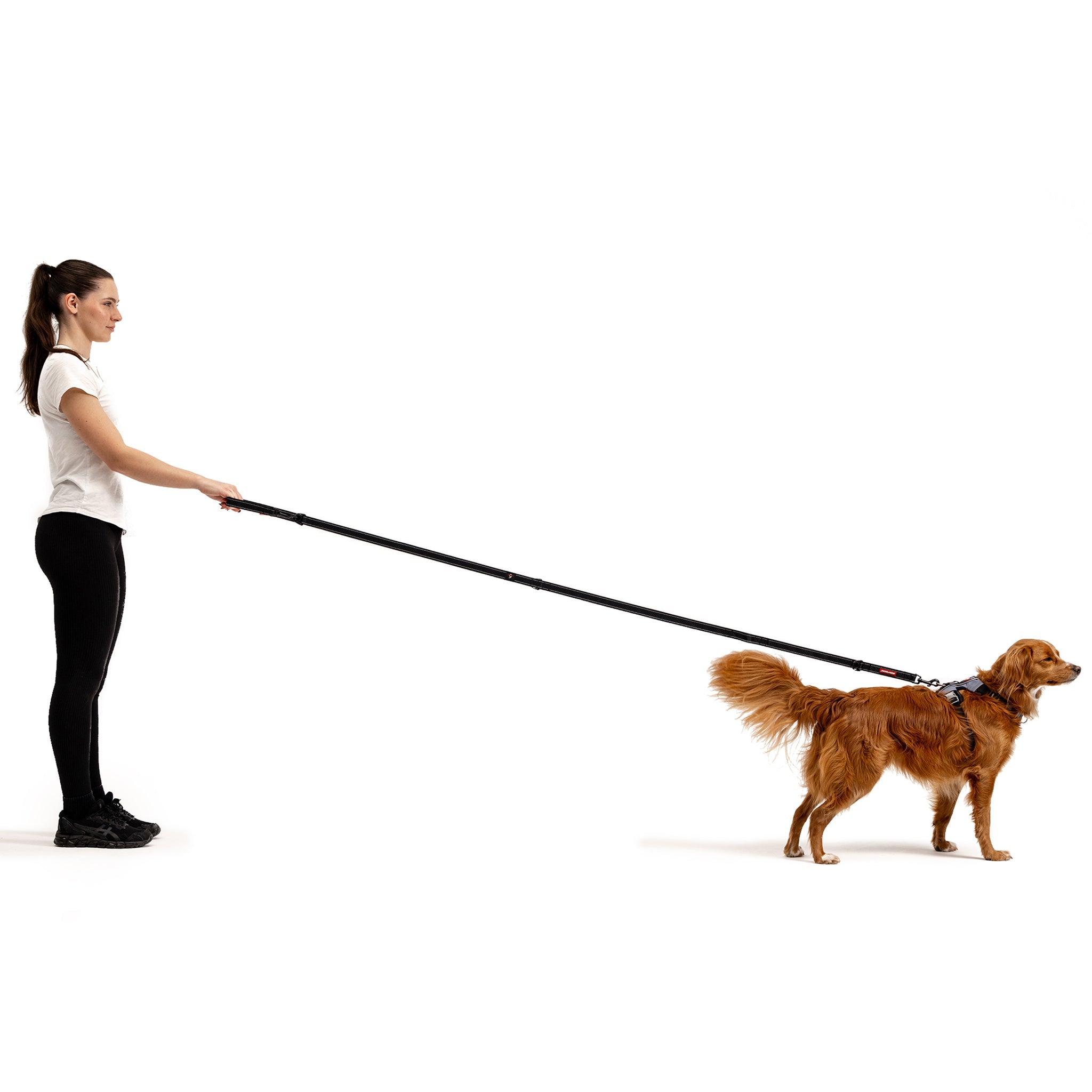Woman holding dog with Vario 6 Multi-Function Leash
