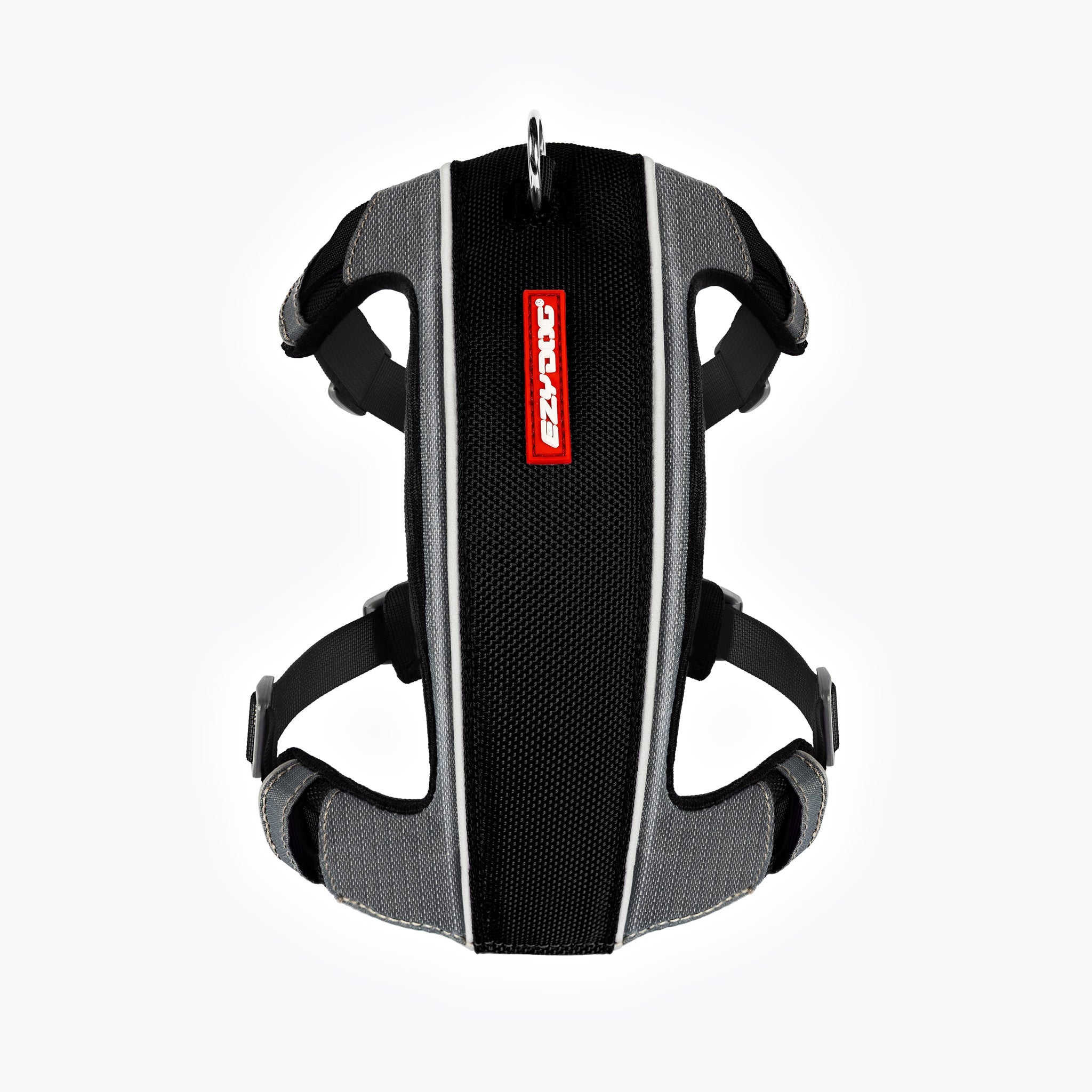 EzyDog X link harness in black front view