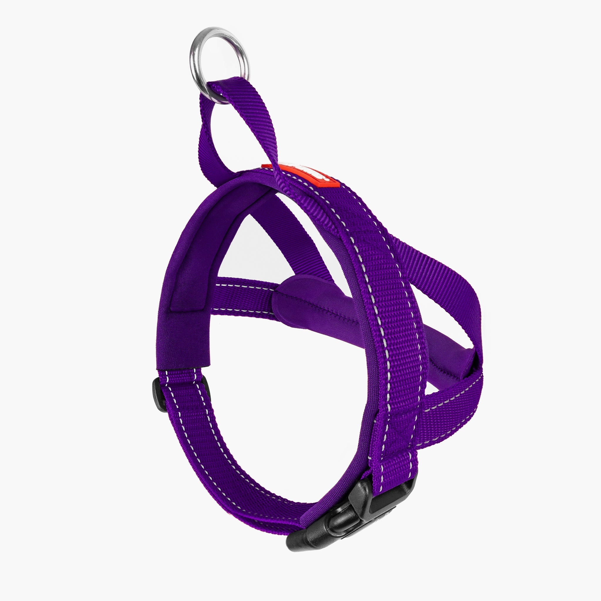 Back view of purple colored EzyDog Quick Fit Dog Harness – Easy Fit and Adjustable Harness for Dogs in NZ