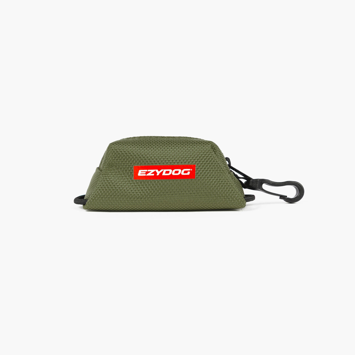 Green pouch with EzyDog logo on a white background