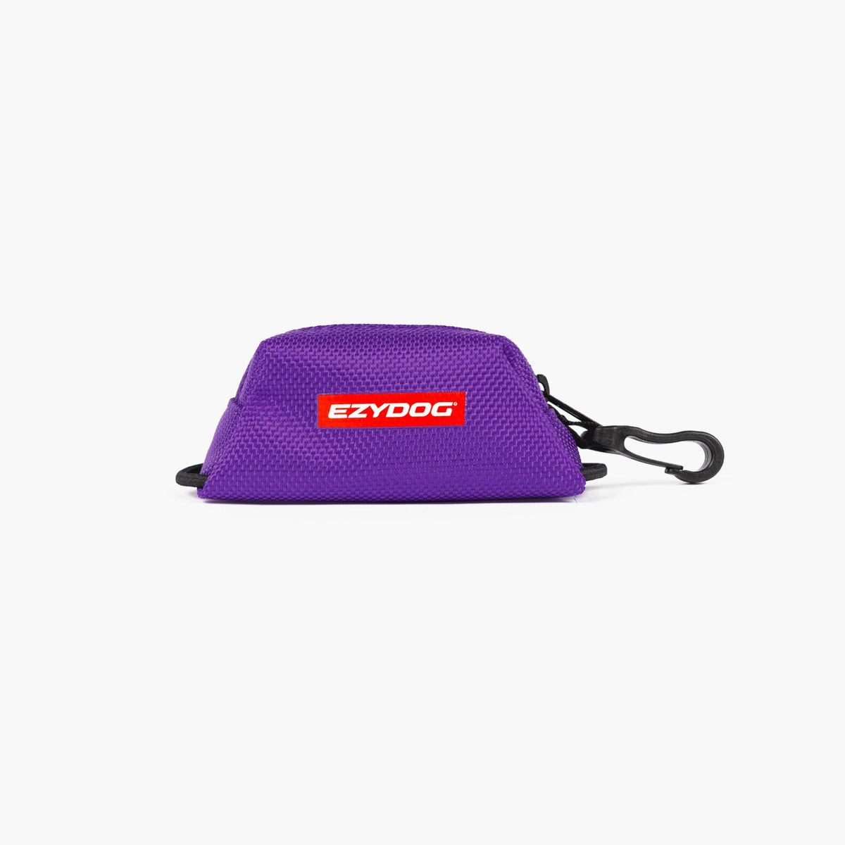 Purple Essential Poop Bag Holder with EzyDog logo on a white background