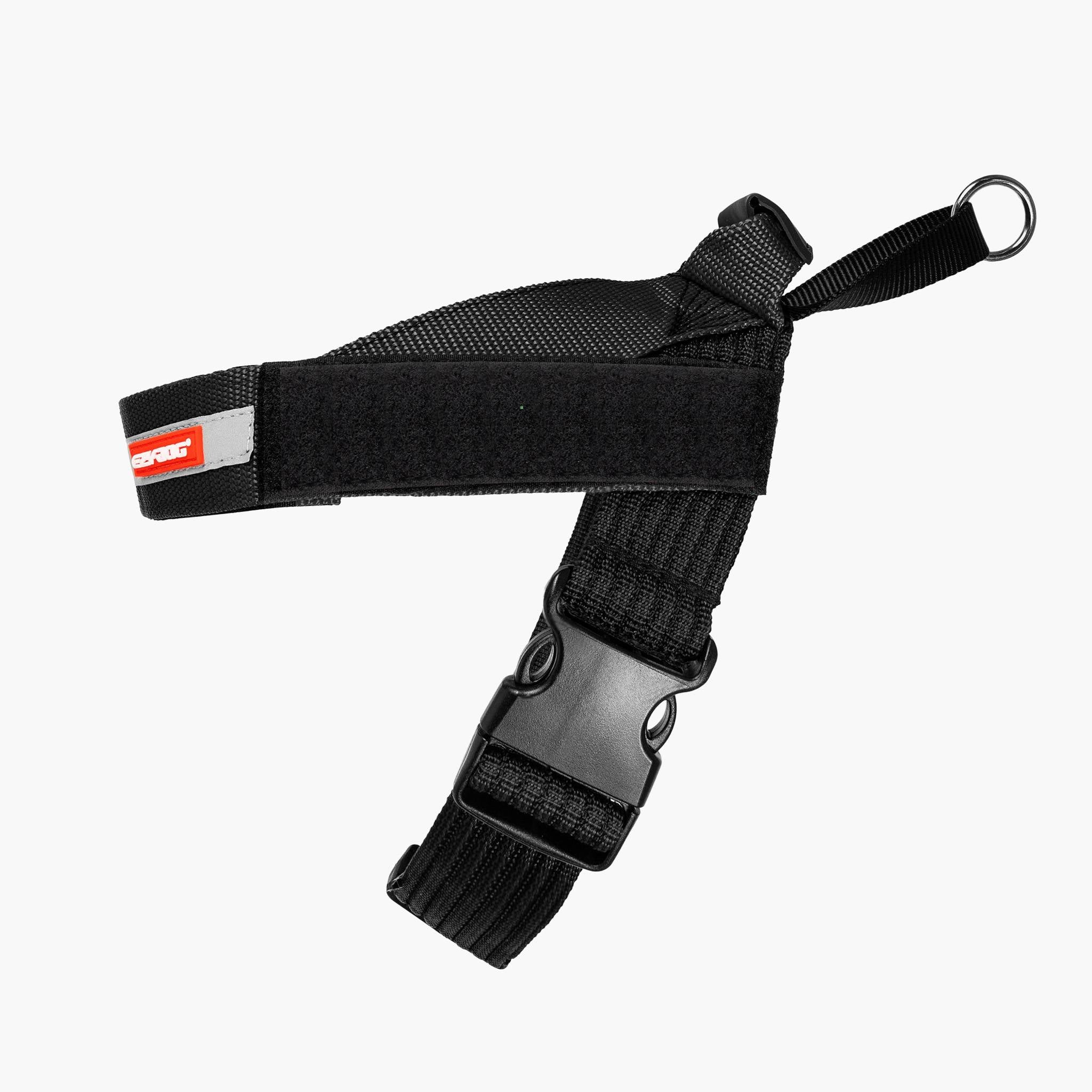 EzyDog Express Harness Denim Overlay Black in color